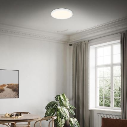 Briloner 3703-016 - LED Плафониера RUNA LED/24W/230V 3000K Ø 38 см бял