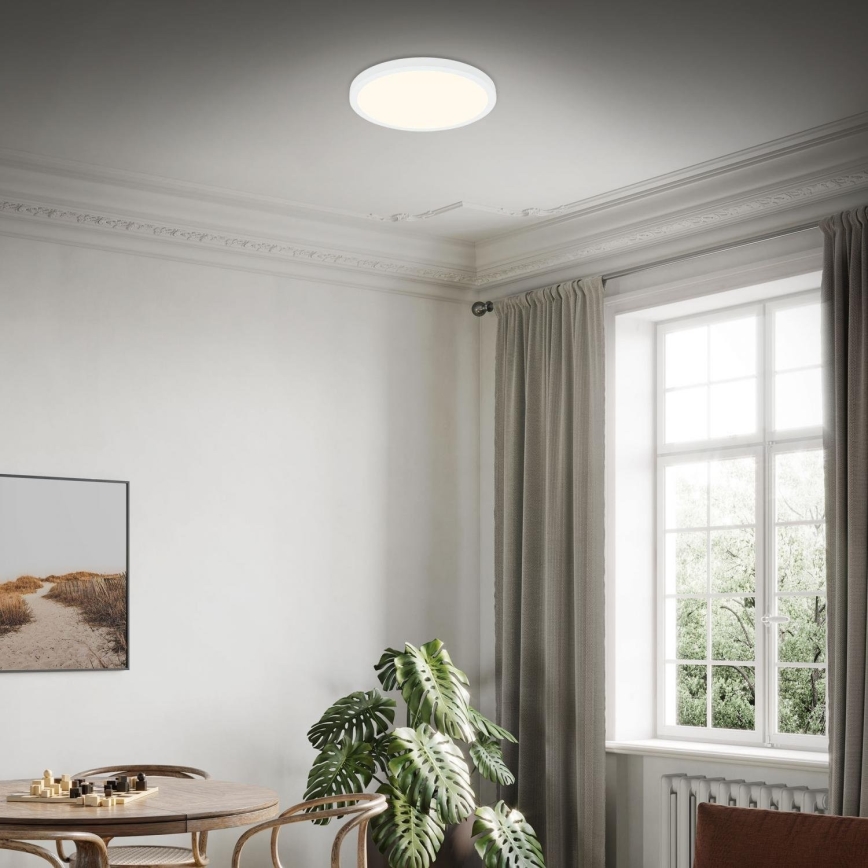 Briloner 3703-016 - LED Плафониера RUNA LED/24W/230V 3000K Ø 38 см бял