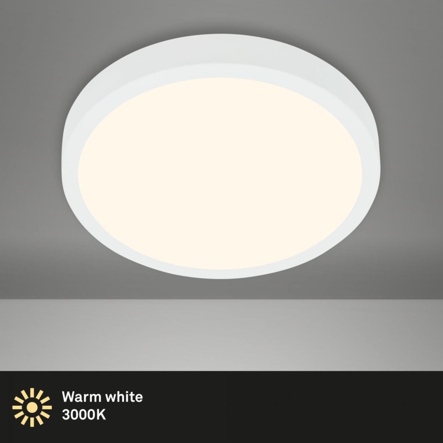 Briloner 3703-016 - LED Плафониера RUNA LED/24W/230V 3000K Ø 38 см бял