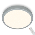 Briloner 3704-014-LED Димируем плафон RUNA LED/22W/230V 2700-6500K сребрист + дистанционно управление