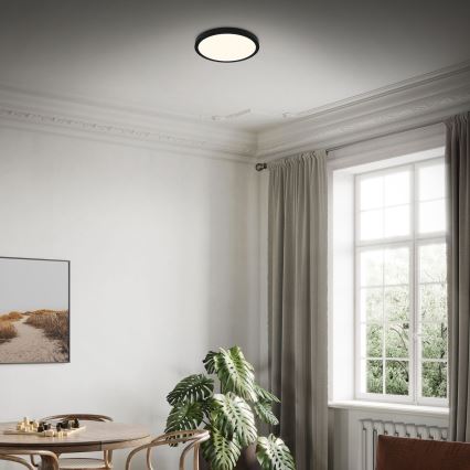Briloner 3704-015 - LED Димируем плафон RUNA LED/22W/230V 2700-6500K черен + дистанционно управление