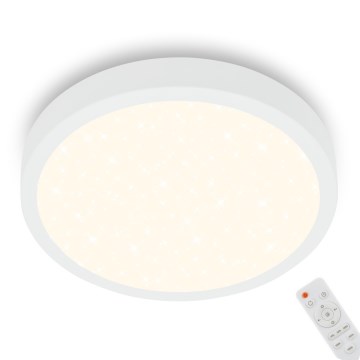 Briloner 3704-016 - LED Димируем плафон RUNA LED/22W/230V 2700-6500K бял + дистанционно управление