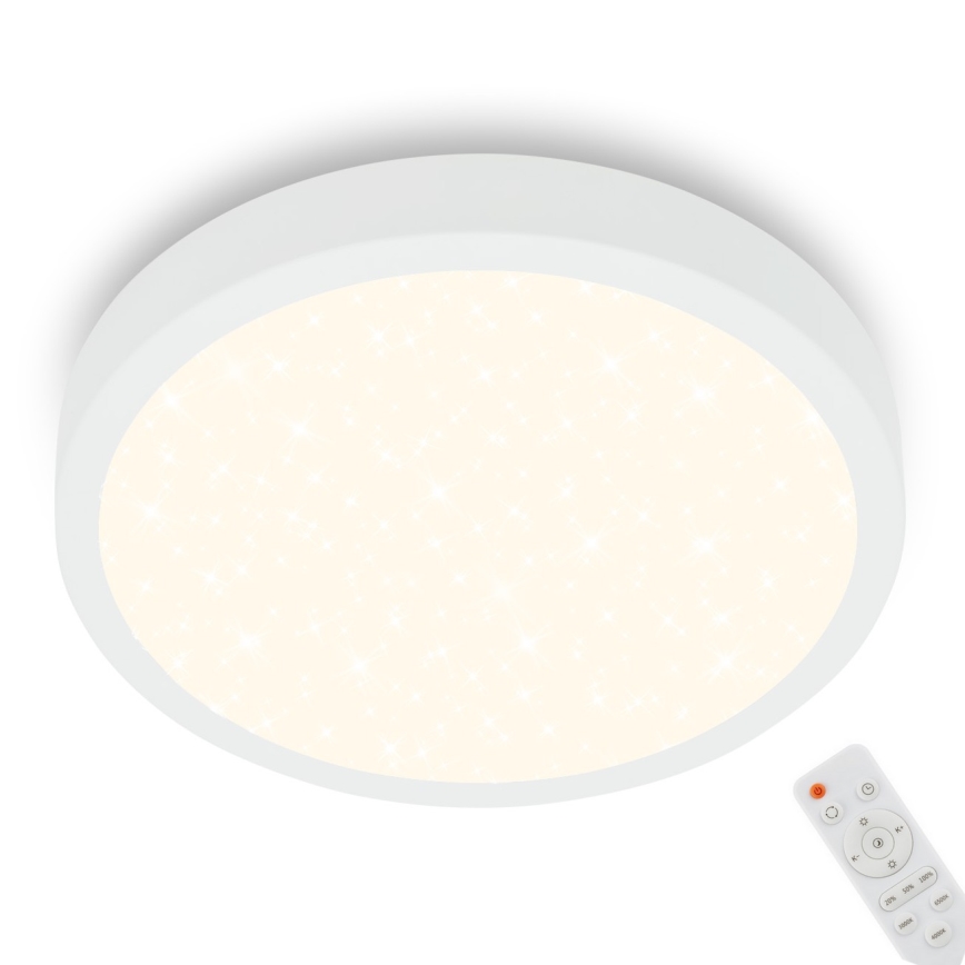 Briloner 3704-016 - LED Димируем плафон RUNA LED/22W/230V 2700-6500K бял + дистанционно управление