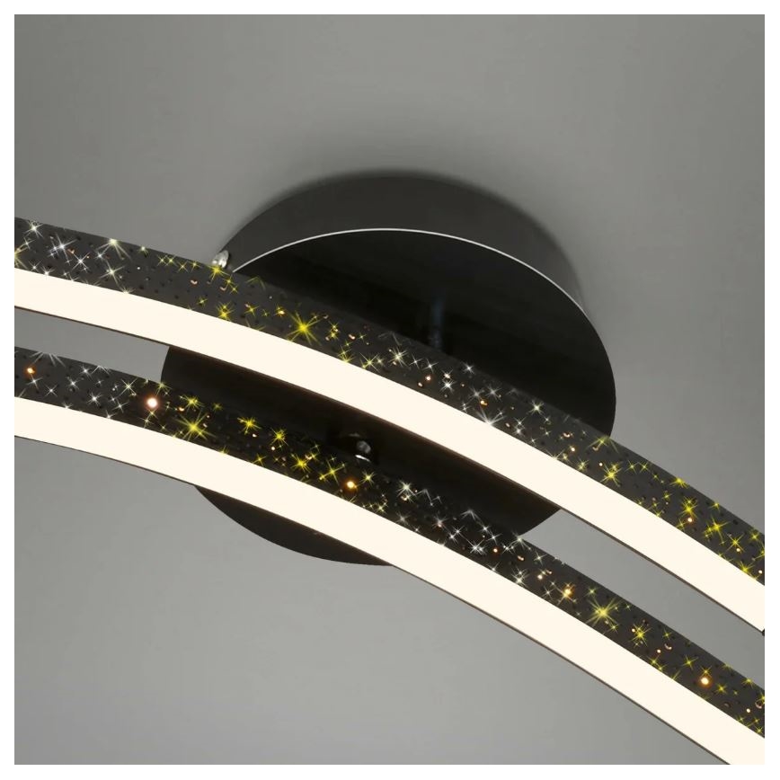 Briloner 3718-025 - LED Полилей за повърхностен монтаж REY 2xLED/6W/230V черен