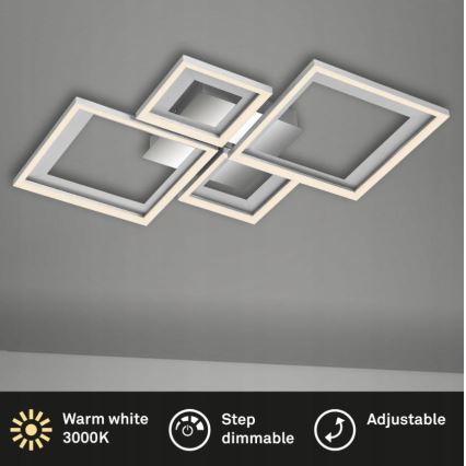 Briloner 3727-019 - LED Димируем плафон FRAME LED/38W/230V