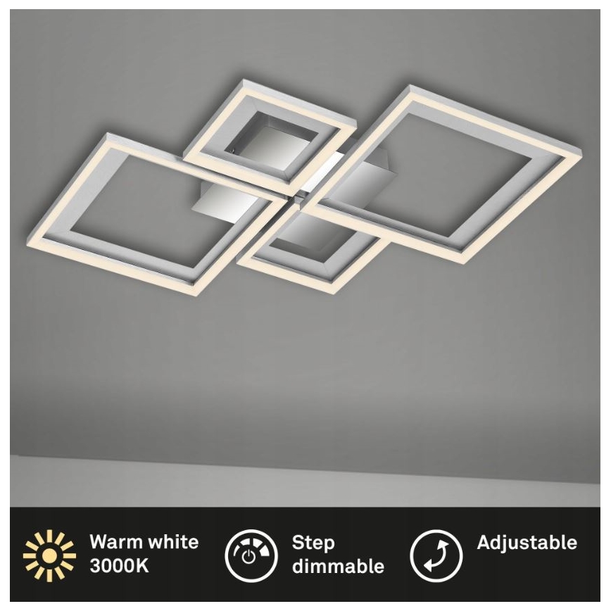 Briloner 3727-019 - LED Димируем плафон FRAME LED/38W/230V