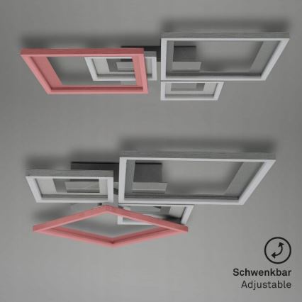 Briloner 3727-019 - LED Димируем плафон FRAME LED/38W/230V