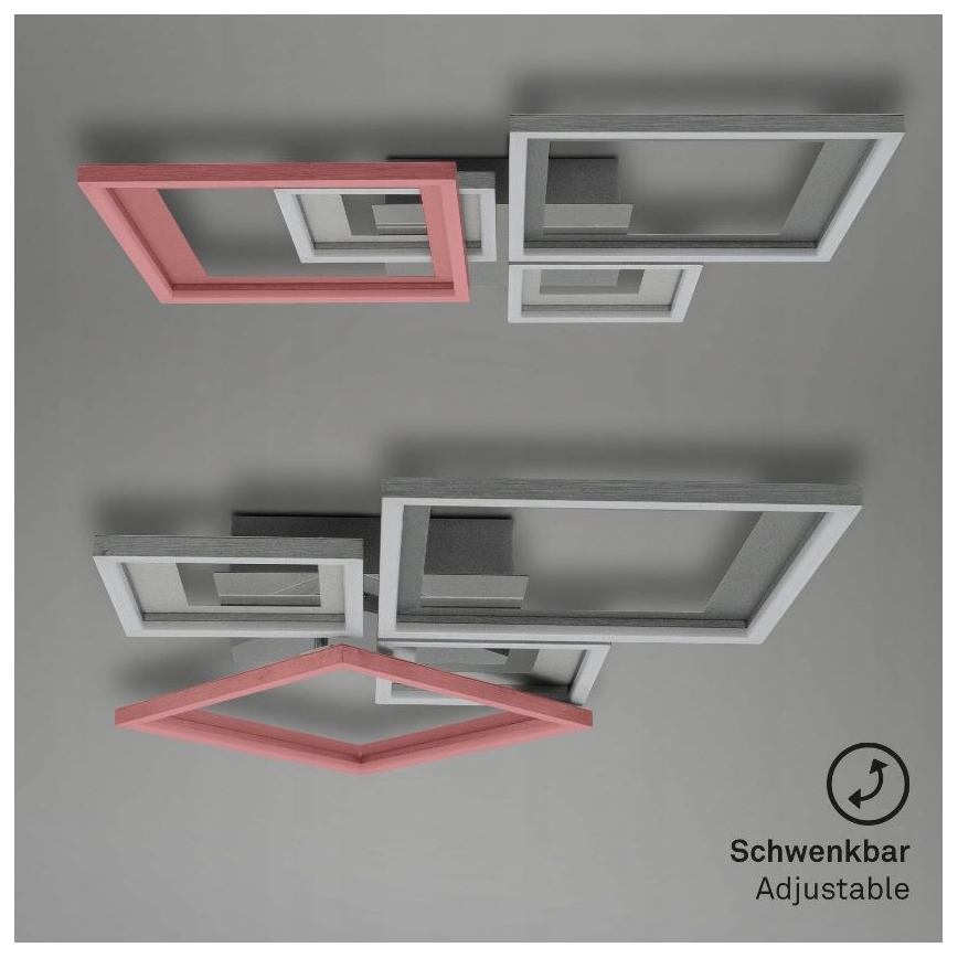 Briloner 3727-019 - LED Димируем плафон FRAME LED/38W/230V