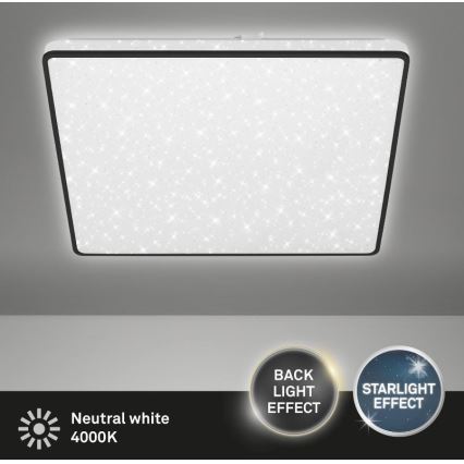 Briloner 3749-415 - LED Плафониера LINO LED/24W/230V черен