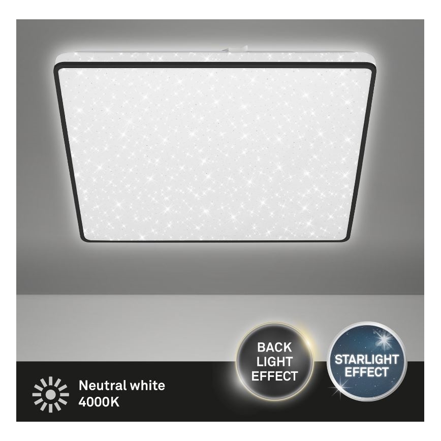 Briloner 3749-415 - LED Плафониера LINO LED/24W/230V черен