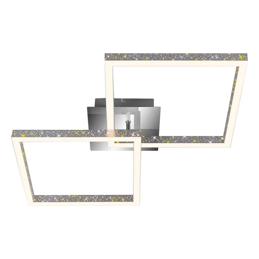 Briloner 3751-019 - LED Димируем плафон FRAME LED/20W/230V лъскав хром