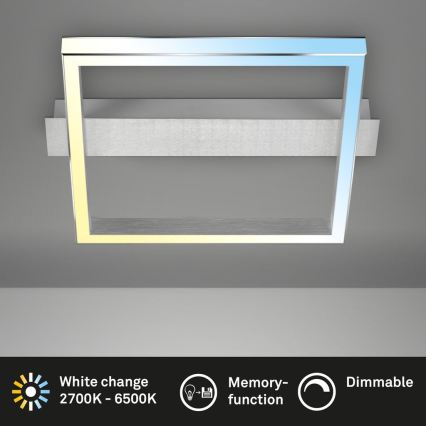 Briloner 3760-019 - LED димируемо таванно осветително тяло FRAME LED/23W/230V 2700-6500K 42x36 cm + дистанционно управление