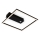 Briloner 3770-015 - LED Таванно осветително тяло с сензор за движение и сумрак FRAME LED/14W/230V 3000K 30x32 cm черно