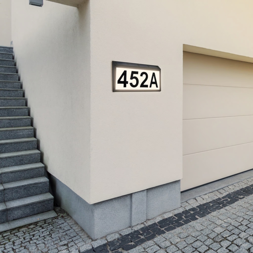 Briloner 3797015 - Соларна LED лампа за номер на къща LED/0,5W/1,2V 1200 mAh IP44