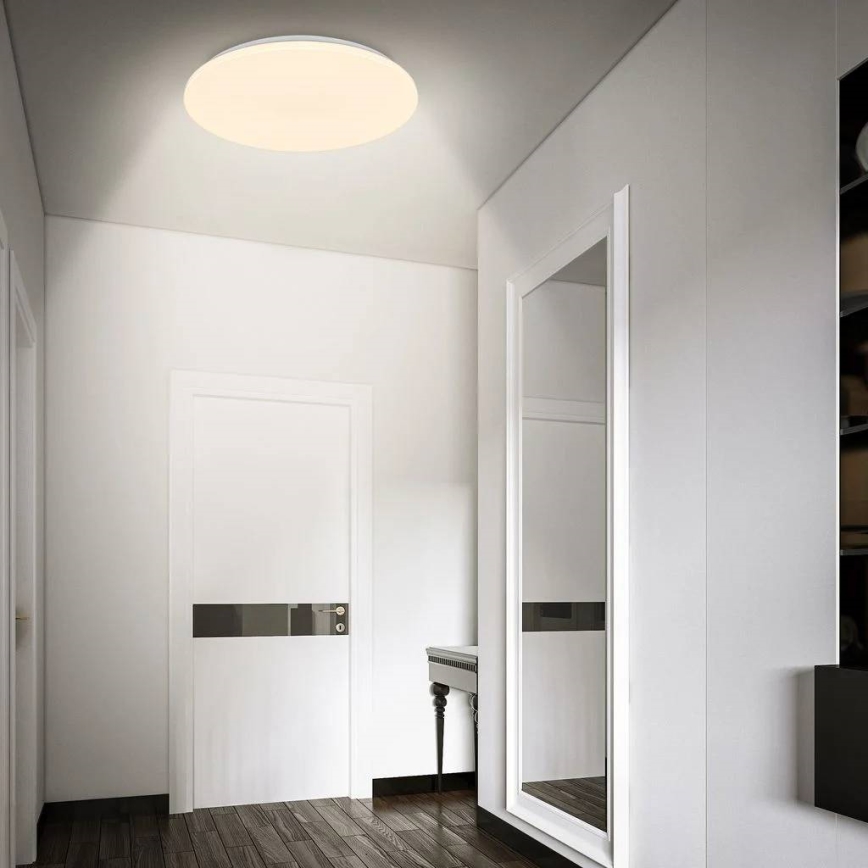 Briloner 3828-016 - LED таванно осветително тяло за баня с датчик за движение WALK LED/24W/230V IP54 Ø 35 cm бяло