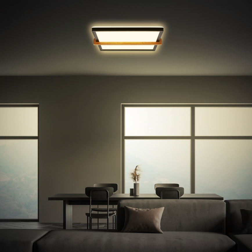 Briloner 3845015 - LED таванен плафон LED/18W/230V 29,5x31,5 cm