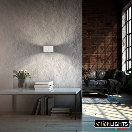 Briloner 3878016 - презареждаемо LED стенно осветително тяло със сензор за движение и за здрач CHAT LED/3W/5V 2000 mAh бяло