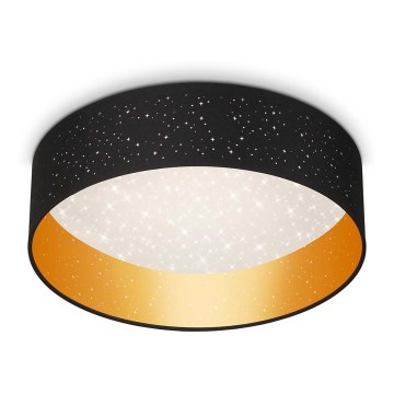 Briloner 3882-015 - LED Плафониера MAILA STARRY LED/18W/230V черен/златист