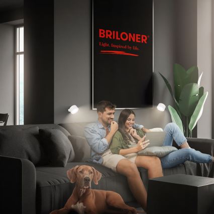 Briloner 3896016 - Димируема презареждаема стенна LED лампа TARI LED/1,6W/5V 1500 mAh бяла