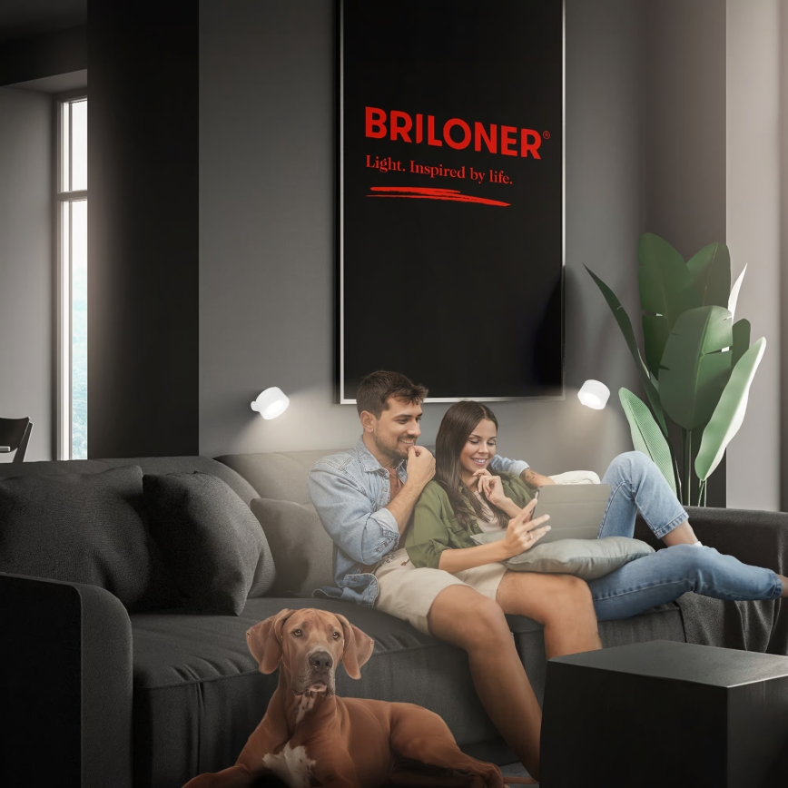 Briloner 3896016 - Димируема презареждаема стенна LED лампа TARI LED/1,6W/5V 1500 mAh бяла