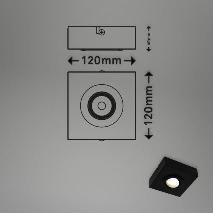 Briloner 3996015 - LED Спот CTS LED/4W/230V 2700/4000K черен