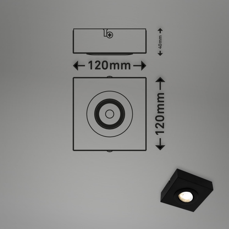 Briloner 3996015 - LED Спот CTS LED/4W/230V 2700/4000K черен