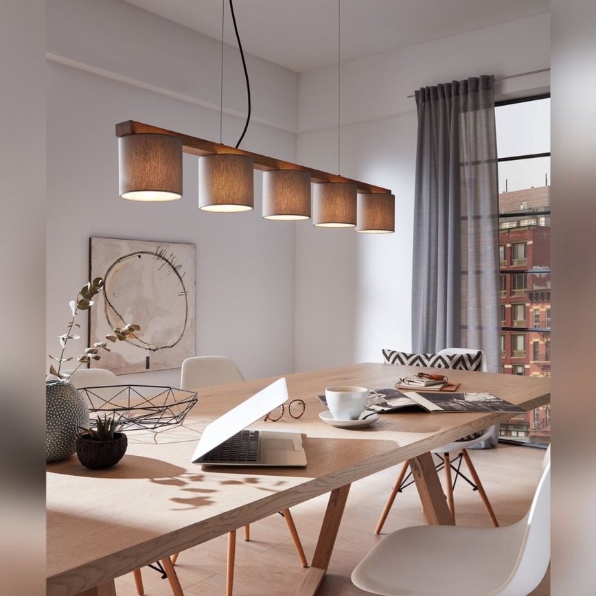 Briloner 4075-054 - Полилей на кабел 5xE14/25W/230V