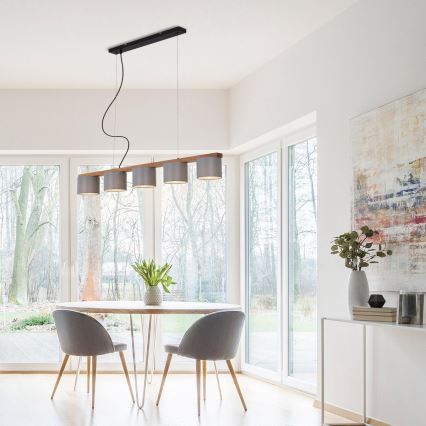 Briloner 4075-054 - Полилей на кабел 5xE14/25W/230V