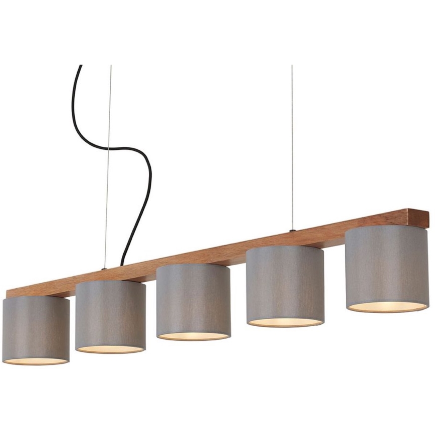 Briloner 4075-054 - Полилей на кабел RHON 5xE14/25W/230V