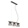 Briloner 4077-035 - Пендел WOOD & STYLE 3xE14/25W/230V каучуково дърво