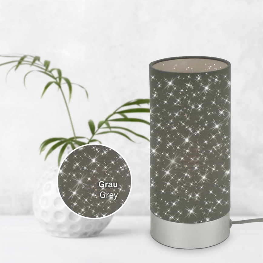 Briloner 7028-014 - Настолна лампа STARRY SKY 1xE14/25W/230V сив