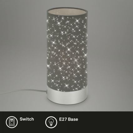 Briloner 7028-014 - Настолна лампа STARRY SKY 1xE14/25W/230V сив
