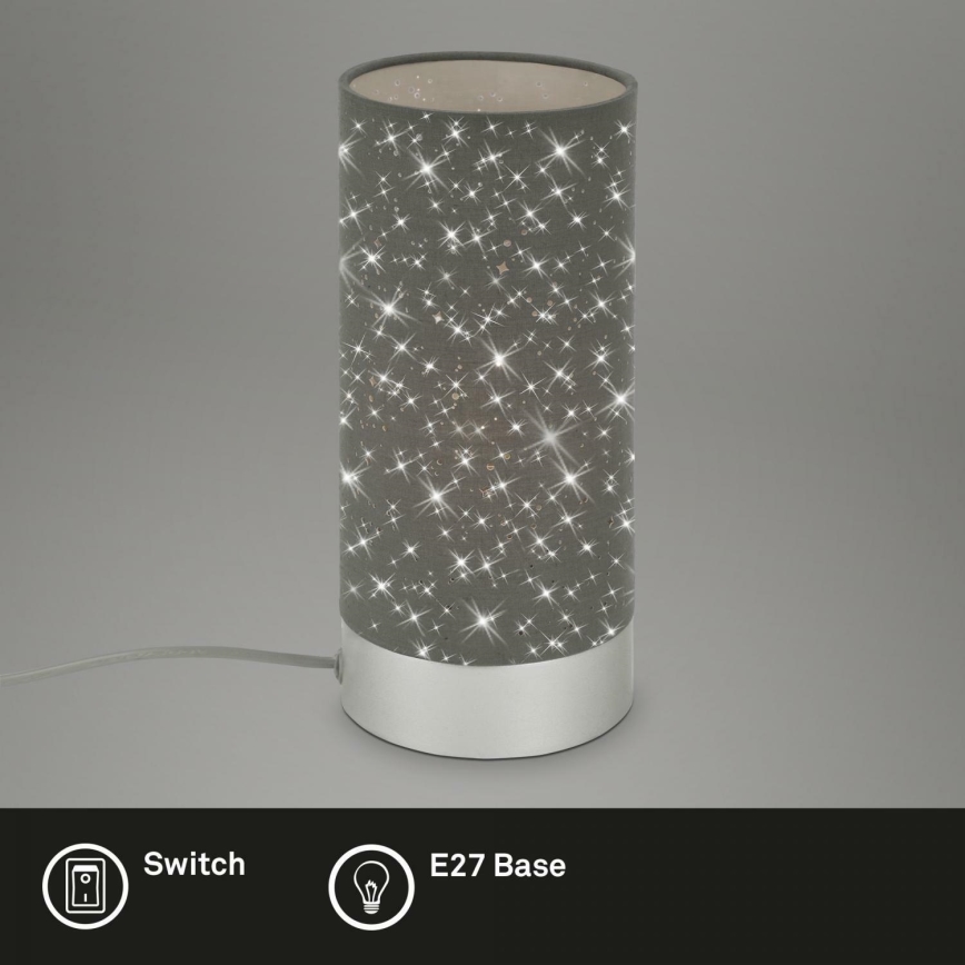 Briloner 7028-014 - Настолна лампа STARRY SKY 1xE14/25W/230V сив