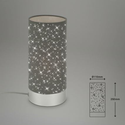 Briloner 7028-014 - Настолна лампа STARRY SKY 1xE14/25W/230V сив