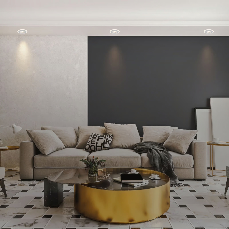 Briloner 7039034 - Комплект 3xLED вградени таванни осветителни тела за баня 3xLED/5W/230V IP44 матов хром