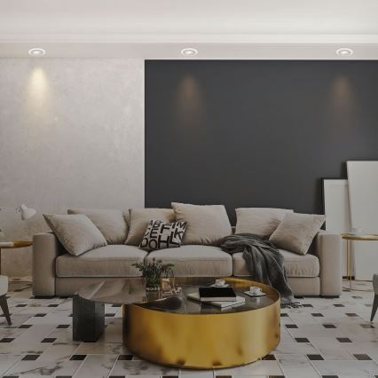 Briloner 7039034 - КОМПЛЕКТ 3xLED вградени таванни осветителни тела за баня LED/5W/230V IP44 матов хром