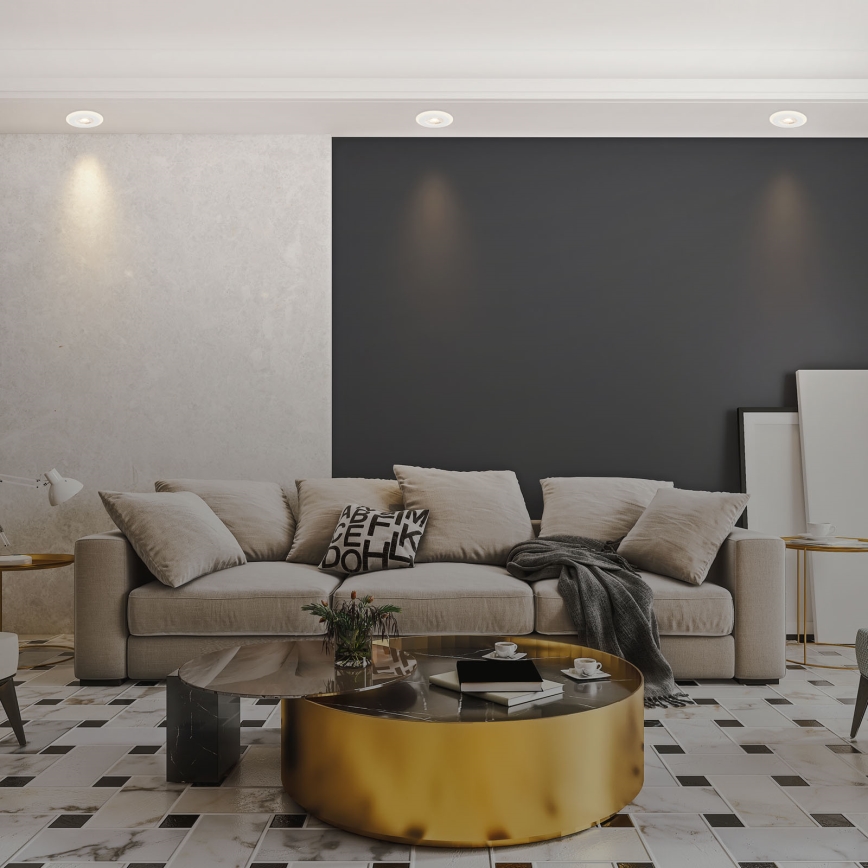 Briloner 7039036 - комплект от 3 вградени LED осветителни тела за баня, 3xLED/5W/230V IP44, бяло