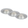 Briloner 7041-034 - К-кт 3x LED Лампа за вграждане в баня LED/4,9W/230V IP44 сребрист