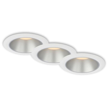 Briloner 7041-036 - К-кт 3x LED Лампа за вграждане в баня LED/4,9W/230V IP44 бял