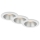 Briloner 7041-036 - К-кт 3x LED Лампа за вграждане в баня LED/4,9W/230V IP44 бял