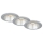 Briloner 7042-034 - К-кт 3x Лампа за вграждане в баня 1xGU10/9W/230V IP23 сребрист