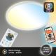 Briloner 7058-016 - LED Димируема лампа SLIM LED/18W/230V 2700-6500K Wi-Fi Tuya + дистанционно управление