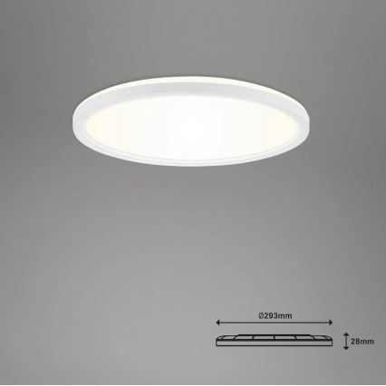 Briloner 7058-016 - LED Димируема лампа SLIM LED/18W/230V 2700-6500K Wi-Fi Tuya + дистанционно управление