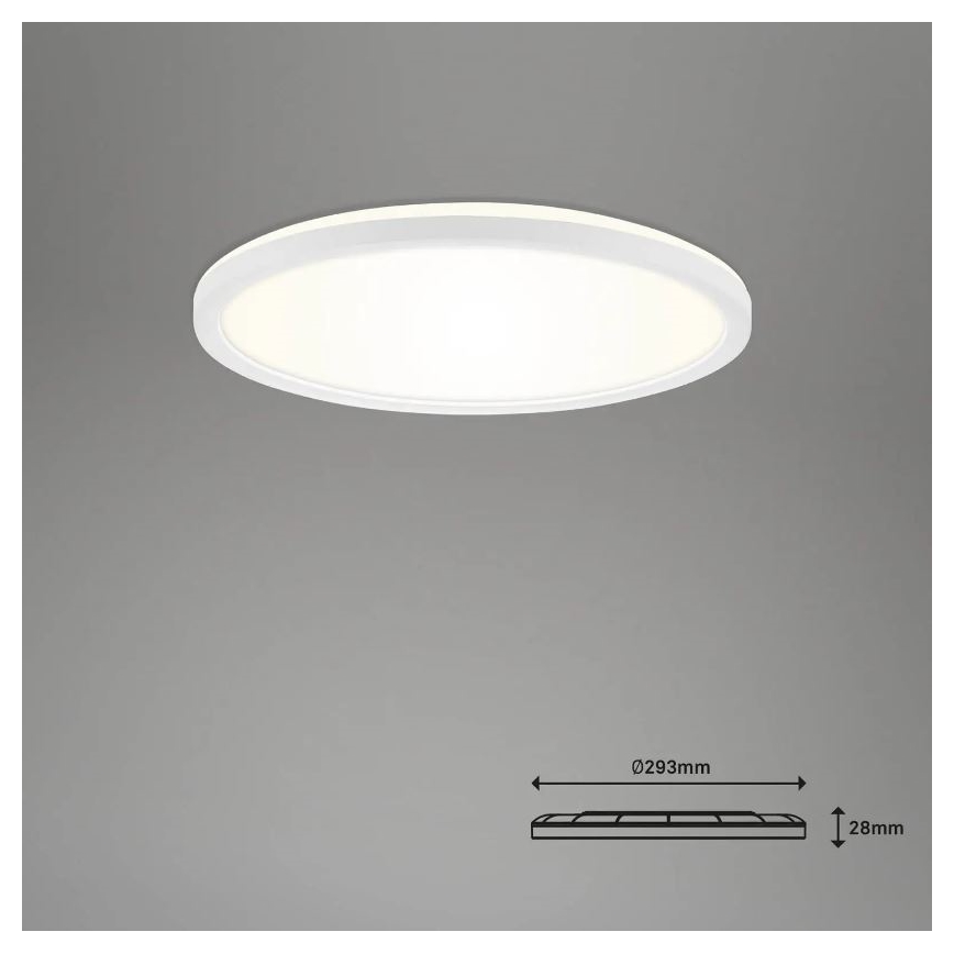 Briloner 7058-016 - LED Димируема лампа SLIM LED/18W/230V 2700-6500K Wi-Fi Tuya + дистанционно управление