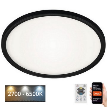 Briloner 7059-015 - LED Димируем плафон SLIM LED/22W/230V 2700-6500K Wi-Fi Tuya + дистанционно управление