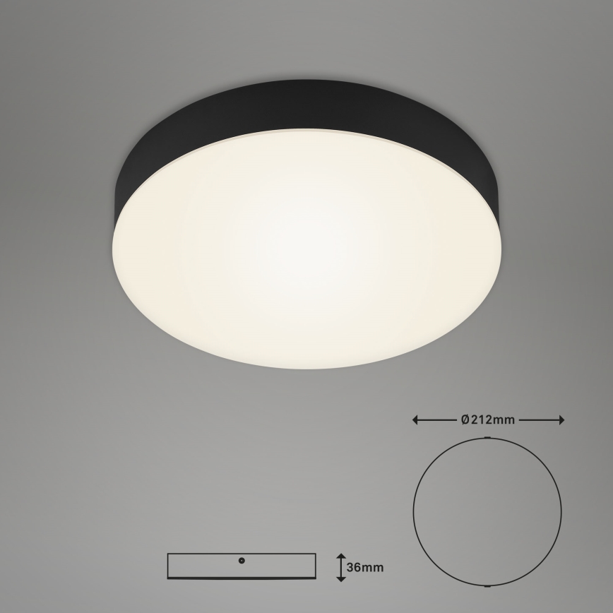 Briloner 7065-015 - LED Плафониера FLAME LED/16W/230V черен