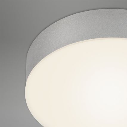 Briloner 7066-014 - LED Плафониера FLAME LED/21W/230V 3000K сребрист Ø 28,7 см