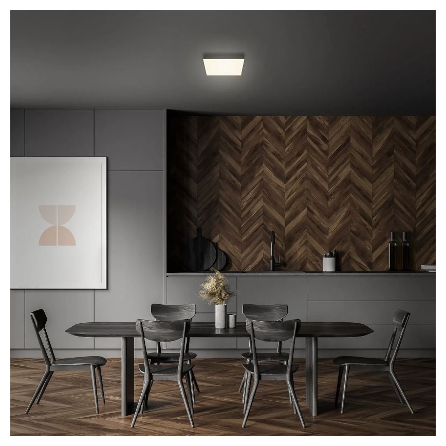 Briloner 7070-015 - LED Плафониера FLAME LED/16W/230V черен