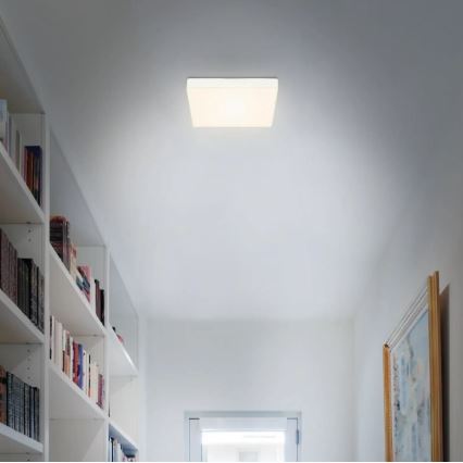 Briloner 7070-016 - LED Плафониера FLAME LED/16W/230V бял