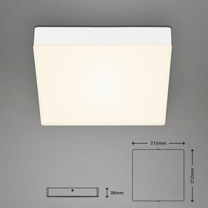 Briloner 7070-016 - LED Плафониера FLAME LED/16W/230V бял